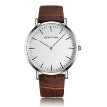 Load image into Gallery viewer, Minimalist man quartz-watch genuine leather