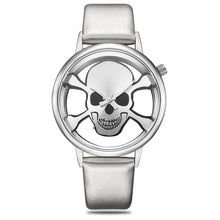 Load image into Gallery viewer, Quartz Leather Skull Design man wristwatch