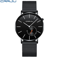 Load image into Gallery viewer, Male CRRJU Quartz Stainless Steel strap Wristwatch