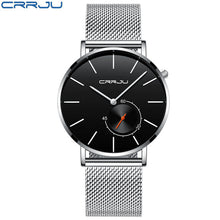 Load image into Gallery viewer, Male CRRJU Quartz Stainless Steel strap Wristwatch