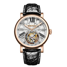 Load image into Gallery viewer, Reef Tiger/RT men Brown Alligator Strap WristWatch
