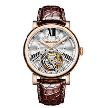 Load image into Gallery viewer, Reef Tiger/RT men Brown Alligator Strap WristWatch