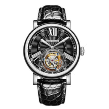 Load image into Gallery viewer, Reef Tiger/RT men Brown Alligator Strap WristWatch