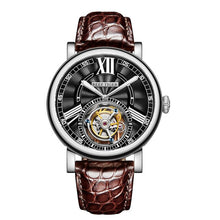 Load image into Gallery viewer, Reef Tiger/RT men Brown Alligator Strap WristWatch