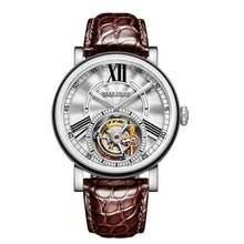 Load image into Gallery viewer, Reef Tiger/RT men Brown Alligator Strap WristWatch