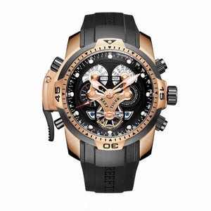 Reef Tiger/RT Designer Military  Rubber Strap WristWatch