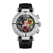 Load image into Gallery viewer, Reef Tiger/RT Mens Sport Rose Gold Skeleton WristWatch