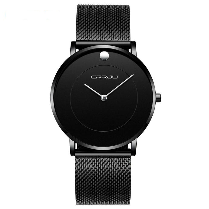 New CRRJU Men Quartz Slim Watch