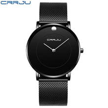 Load image into Gallery viewer, New CRRJU Men Quartz Slim Watch