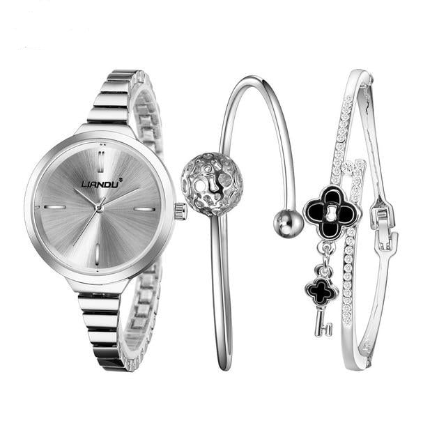 LIANDU Diamond Women Bracelet Luxury Jewelry watch