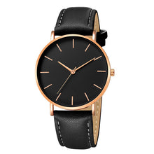 Load image into Gallery viewer, Geneva mens Ultra-thin Leather WristWatch