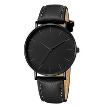 Load image into Gallery viewer, Geneva mens Ultra-thin Leather WristWatch