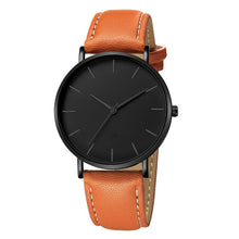 Load image into Gallery viewer, Geneva mens Ultra-thin Leather WristWatch