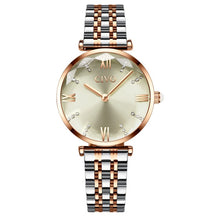 Load image into Gallery viewer, CIVO Luxury Crystal Women Rose Gold Steel Strap WristWatch