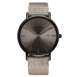 Quartz Fabric Slim Men  Watches