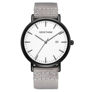 Quartz Fabric Slim Men  Watches