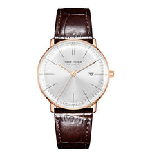 Load image into Gallery viewer, Reef Tiger/RT Men Black Leather Strap WristWatch