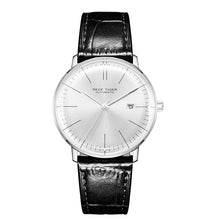Load image into Gallery viewer, Reef Tiger/RT Men Black Leather Strap WristWatch