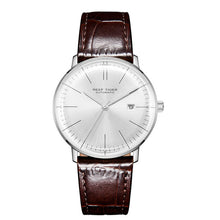 Load image into Gallery viewer, Reef Tiger/RT Men Black Leather Strap WristWatch