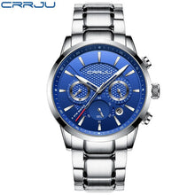 Load image into Gallery viewer, CRRJU Quartz Stainless Steel men WristWatch