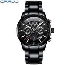 Load image into Gallery viewer, CRRJU Quartz Stainless Steel men WristWatch