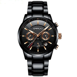 CRRJU Quartz Stainless Steel men WristWatch