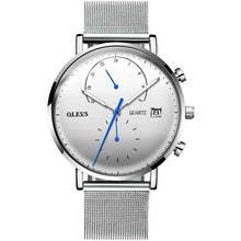 Load image into Gallery viewer, relogio masculino OLEVS silver wristwatch mens