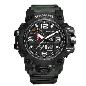 Panars Men Sport Digital Watch Waterproof LED Analog Electronic Quartz fitness Swimming Sport watch For Men 2019 Reloj Hombre